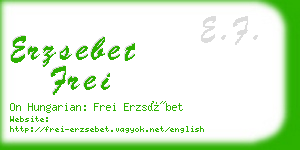 erzsebet frei business card